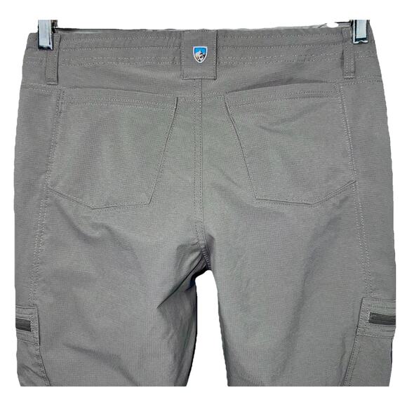 KUHL Horizn Gray Ripstop Skinny Pants 10 Short Hiking Climbing Outdoor Active - Picture 4 of 11